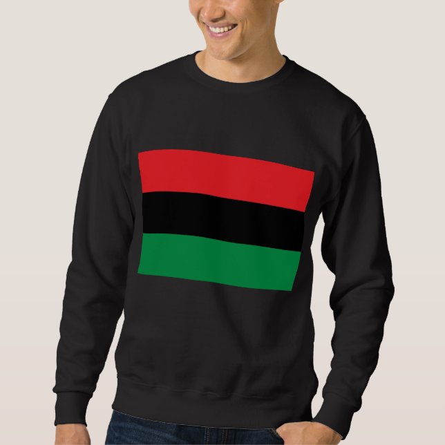 Sweatshirt Drapeau panafricain, histoire des Noirs afro-améri (Devant)