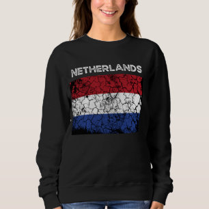 Sweatshirt Drapeau Pays-Bas vintage Hollande Hommes Femmes
