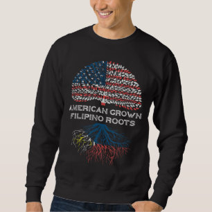 Sweatshirt Drapeau philippin Cadeaux Femmes Hommes Racines am