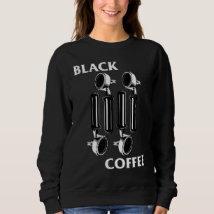 Sweatshirt Drapeau Punk Rock Rétro Espresso Black Coffee Love