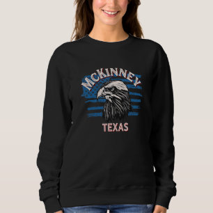 Sweatshirt Drapeau rétro Eagle Usa Texas Vintage Mckinney