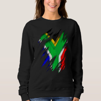 Sweatshirt Drapeau Sud-Africain Za Zaf