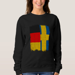 Sweatshirt Drapeau suédois allemand