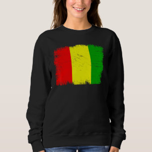 Sweatshirt Drapeau vintage de Guinée Fête de l'indépendance g