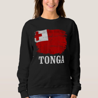 Sweatshirt Drapeau vintage Tonga Pour Tongan