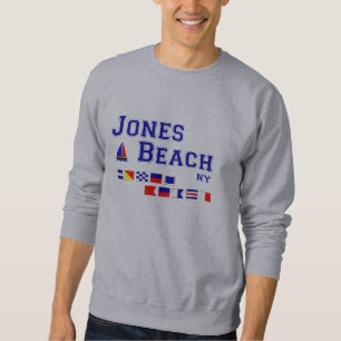 Sweatshirt Drapeaux de signal de la plage NY de Jones