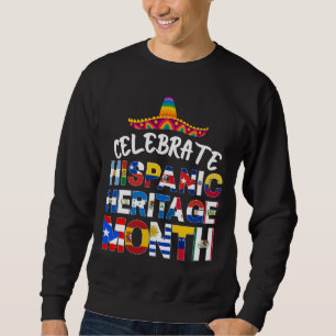 Sweatshirt Drapeaux du mois du PATRIMOINE HISPANIQUE célébré