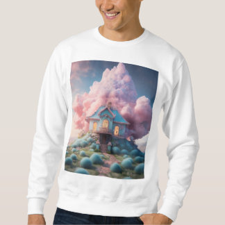 Sweatshirt "Dreamscape Cliffside : Crystal and Pastel Imagina