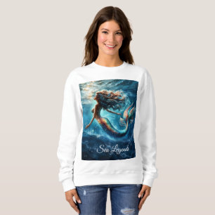 Sweatshirt Dreamy océanique sirène fille imaginaire créature
