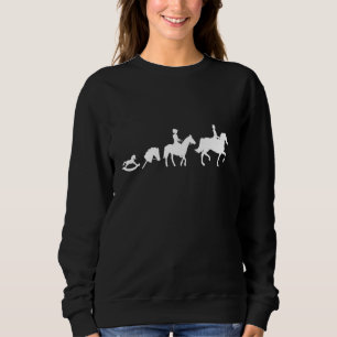 Sweatshirt Dressage Évolution du cheval équestre