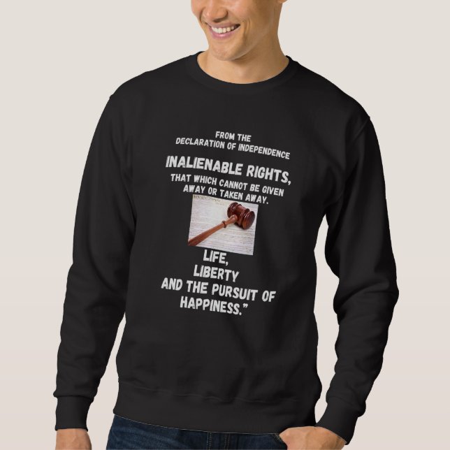 Sweatshirt Droits inaliénables (Devant)