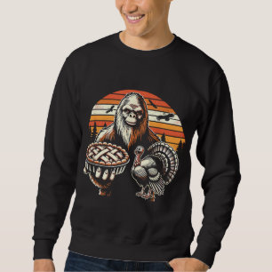 Sweatshirt Drôle Bigfoot Sasquatch dinde Thanksgiving