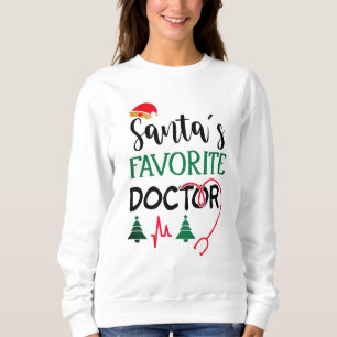 Sweatshirt Drôle cadeau de Noël avec doc Père Noël
