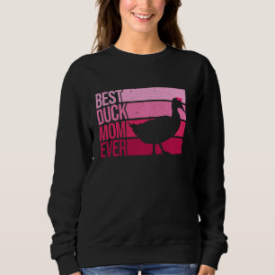 Sweatshirt Drôle Canard Maman Pour Femmes Filles Fête des Mèr