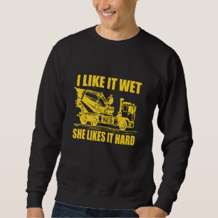 Sweatshirt Drôle Cement Mixer Citation Cement Truck Cool pour