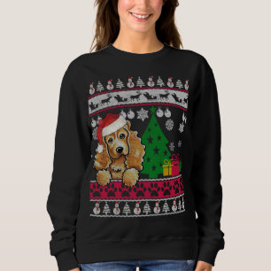 Sweatshirt Drôle Cocker Spaniel Noël Vilain Chien Lo