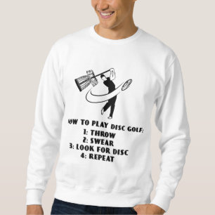 Sweatshirt Drôle Comment jouer des instructions de golf de di