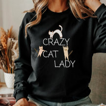 Drôle Cute Chat Maman Fou Chat Lady Femmes