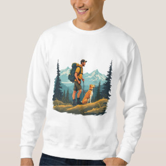 Sweatshirt drôle de randonnée avec mon Amoureux des chiens Es