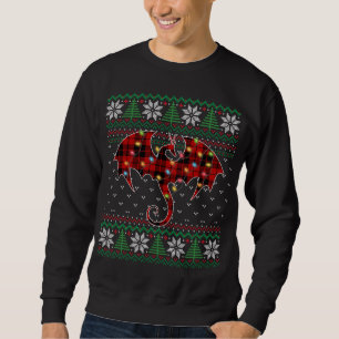 Sweatshirt Drôle Dragon laide doux lights de Noël Dragon