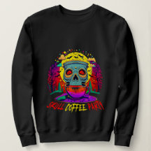 Drôle Halloween Skull Coffee Party