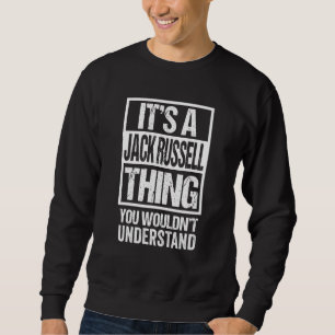 Sweatshirt Drôle Jack Russell Parent Citation Chien