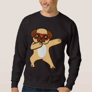 Sweatshirt Drôle mignon Carlin Chien Dabbing Vêtement Essenti