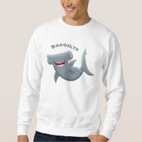 Drôle mignon requin marteau dessin animé