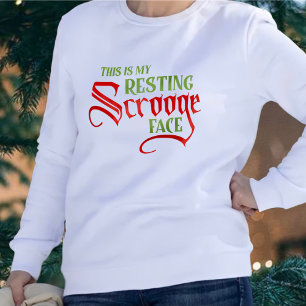 Sweatshirt Drôle Noël Repose visage Scrooge