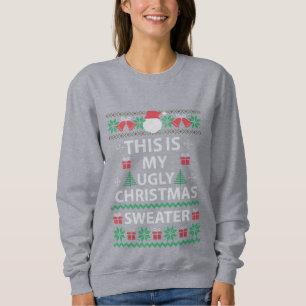 Sweatshirt Drôle ornement de Noël, vilain équipage de Swea