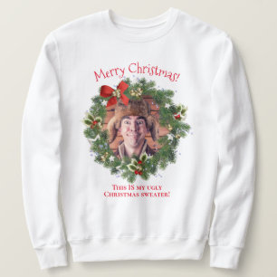 Sweatshirt Drôle Photo Vilain Noël Vilain Wreath