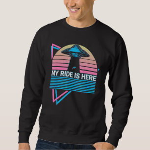 Sweatshirt Drôle Ufo Alien Astronomie Aliens Mon Moyen De Tra