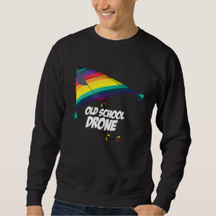 Sweatshirt Drone Graphique Rétro Quadricoptère Volant Télécom