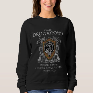 Sweatshirt Drummond Clan tartan crest provoquant le chaos moy