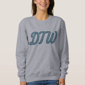 Sweatshirt DTW Detroit Airport Code - Michigan Travel Gift