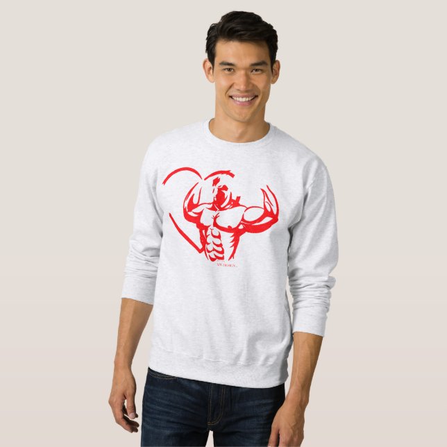 Sweatshirt du gladiateur Love Strength (Devant entier)