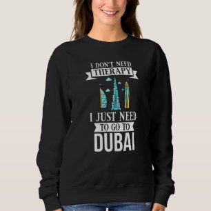 Sweatshirt Dubai United Arab Emirates Uae City Skyline Map Tr