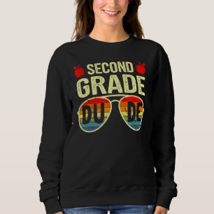 Sweatshirt Dude de 2e année Retour à l'école Premier jour de