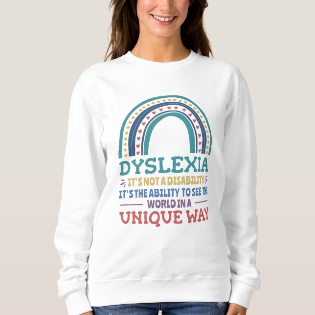Sweatshirt Dyslexia (Devant)