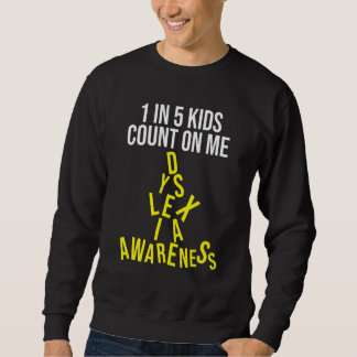 Sweatshirt Dyslexie Teacher Thérapiste 1 Sur 5 Dyslexique Thé