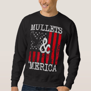 Sweatshirt Eagle Mullet 4 juillet Merica Drapeau américain fe