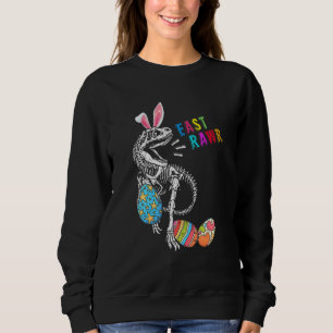 Sweatshirt Easttrawr mignon lapin de Pâques T Rex Squelette C