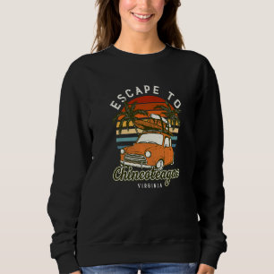 Sweatshirt Échapper À Chincoteague Beach Virginia Ocean Va Su