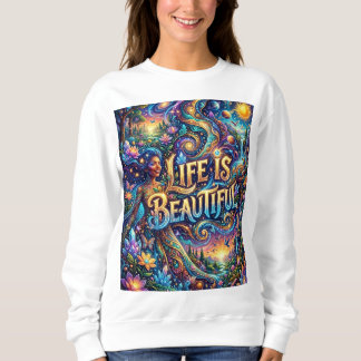 Sweatshirt Échos Éthérés : Là où le Cosmos rencontre l'Âme
