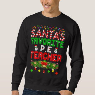 Sweatshirt Éclairage de Noël Le professeur d'éducation physiq