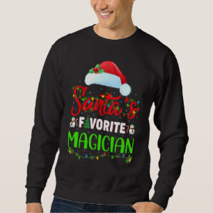 Sweatshirt Éclairage Noël Père Noël Favori Magicien Noël