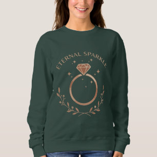 Sweatshirt Éclat Éternel   Élégante Bague de Diamants en Or R