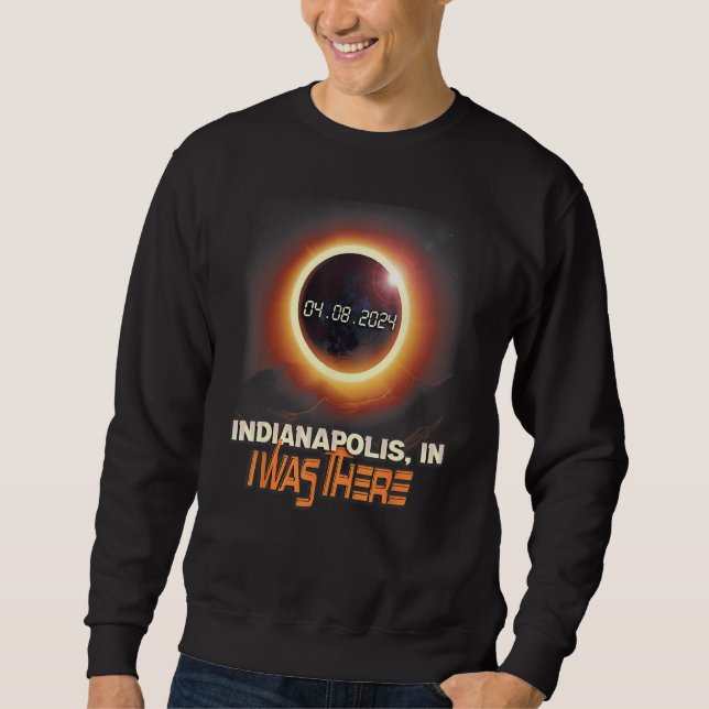 Sweatshirt Éclipse solaire totale Indianapolis Indiana IN (Devant)