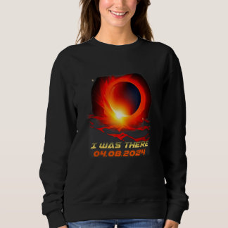 Sweatshirt Éclipse solaire totale rétro 2024 j'étais là