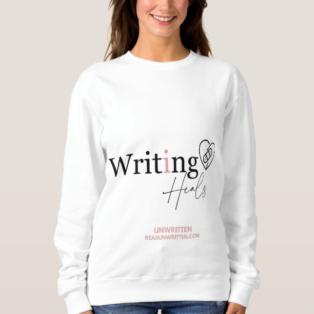 Sweatshirt Écriture de soins (Devant)